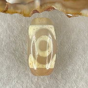 Natural Powerful Tibetan Old Oily Agate 3 Eyes Dzi Bead Heavenly Master (Tian Zhu) 三眼天诛 3.02g 20.0 by 10.1mm - Huangs Jadeite and Jewelry Pte Ltd