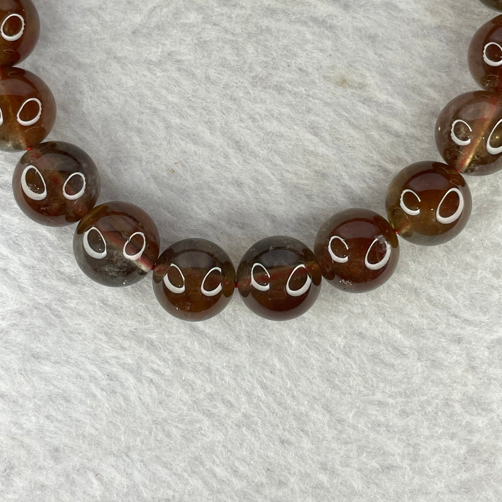 Natural Auralite Crystal Bracelet 极光手链 28.38g 10.3 mm 19 Beads - Huangs Jadeite and Jewelry Pte Ltd