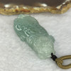Type A Icy Jelly Sky Blue Jadeite Pixiu Pendant for Wealth and Protection 23.89g 42.8 by 20.9 by 12.7mm - Huangs Jadeite and Jewelry Pte Ltd