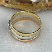 Natural Diamonds in 14K Rose and White Gold Ring Total Weight 6.53g US8 HK17.75 - Huangs Jadeite and Jewelry Pte Ltd