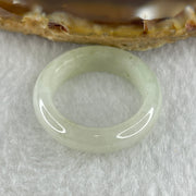 Type A Natural White to Faint Green Jadeite Ring 3.90g5.7 by 3.7mm US 8.1 HK 17.9 (Very Very Slight Internal Line) - Huangs Jadeite and Jewelry Pte Ltd
