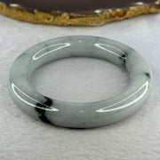 Type A Green Lavender with Moss Green Patches Jadeite Bangle Internal Diameter 57.4mm 97.51g 13.1 by 12.8mm (Very Slight External Rough) - Huangs Jadeite and Jewelry Pte Ltd