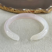 Natural Pinky Agate Fox Bange Internal Dimeter 59.0mm 25.35g 9.8 by 7.2mm - Huangs Jadeite and Jewelry Pte Ltd