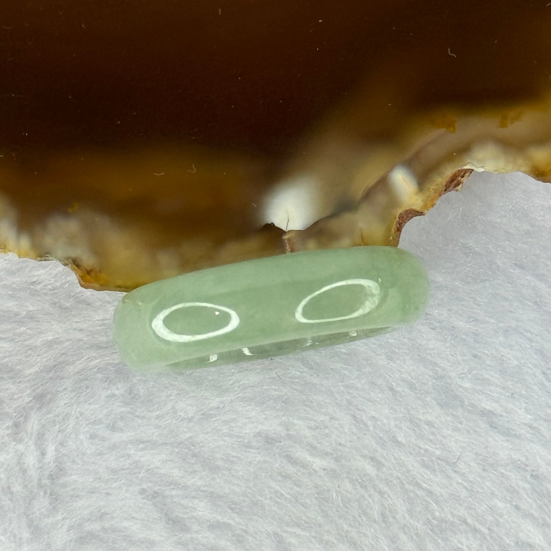 Type A Green Jadeite Ring 4.18g 6.3 by 3.9mm US7.25 HK16 - Huangs Jadeite and Jewelry Pte Ltd