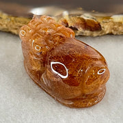 Good Grade Natural Copper Rutilated Quartz Pixiu Pendant Charm 13.90g 29.9 by 17.1 by 15.4mm - Huangs Jadeite and Jewelry Pte Ltd