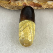 Natural Powerful Tibetan Old Oily Agate 1 Lines Dzi Bead Heavenly Master (Tian Zhu) 4.88g 28.4 by 10.6mm - Huangs Jadeite and Jewelry Pte Ltd
