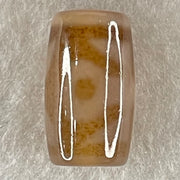 Natural Powerful Tibetan Old Oily Agate Patina Guiren Tairen Human Dzi Bead Totem Amulet Heavenly Master (Tian Zhu) 贵人天诛 4.82g 20.0 by 11.8mm - Huangs Jadeite and Jewelry Pte Ltd