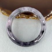 Baby Kids Type A Lavender with Wuji Black Grey Patches Jadeite Bangle Internal Diameter 42.2mm 46.05g 15.2 by 7.7mm (Close to Perfect) - Huangs Jadeite and Jewelry Pte Ltd
