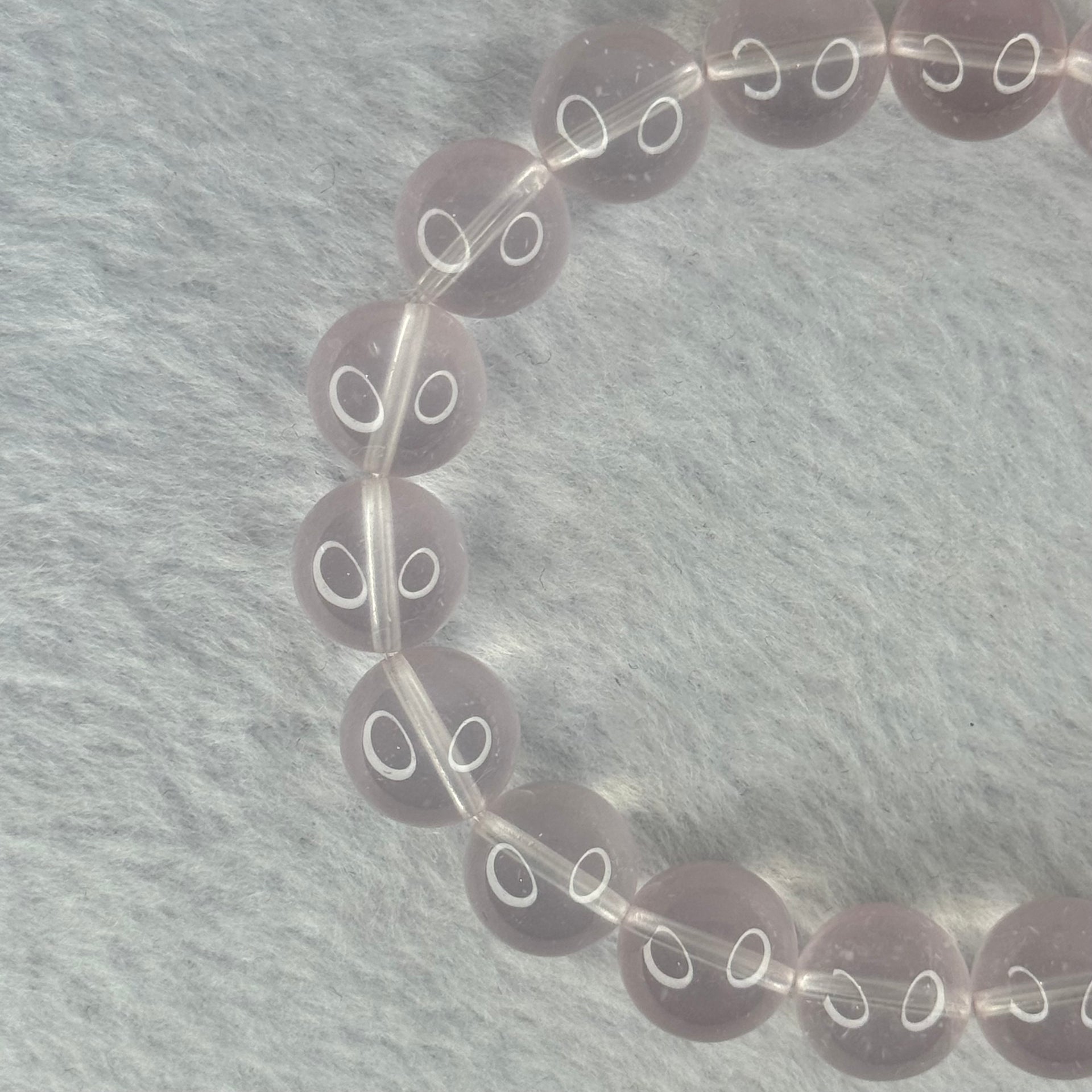 Natural Rose Quartz Beads Bracelet 天然玫瑰石英珠手链 40.12g 11.9mm 18 Beads - Huangs Jadeite and Jewelry Pte Ltd