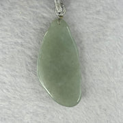 Type A Light Green Jadeite Benefactors Pendent 16.40g 47.8 by 23.6 by 6.1mm - Huangs Jadeite and Jewelry Pte Ltd