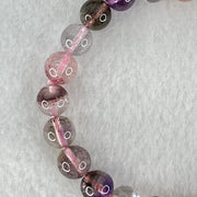 Above Average Grade Natural Super 7 Crystal Beads Bracelet 天然超级七水晶珠手链 14.99g 15cm 8.1mm 24 Beads - Huangs Jadeite and Jewelry Pte Ltd