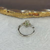 Natural Peridot in 925 Sliver Ring (Adjustable Size) 1.86g 7.5 by 5.5 by 4.0mm - Huangs Jadeite and Jewelry Pte Ltd