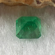 Natural Colombia Green Emerald (Beryl) Cut-Cornered Rectangular step cut 0.85ct 5.4 by 5.3 by 4.0mm - Huangs Jadeite and Jewelry Pte Ltd