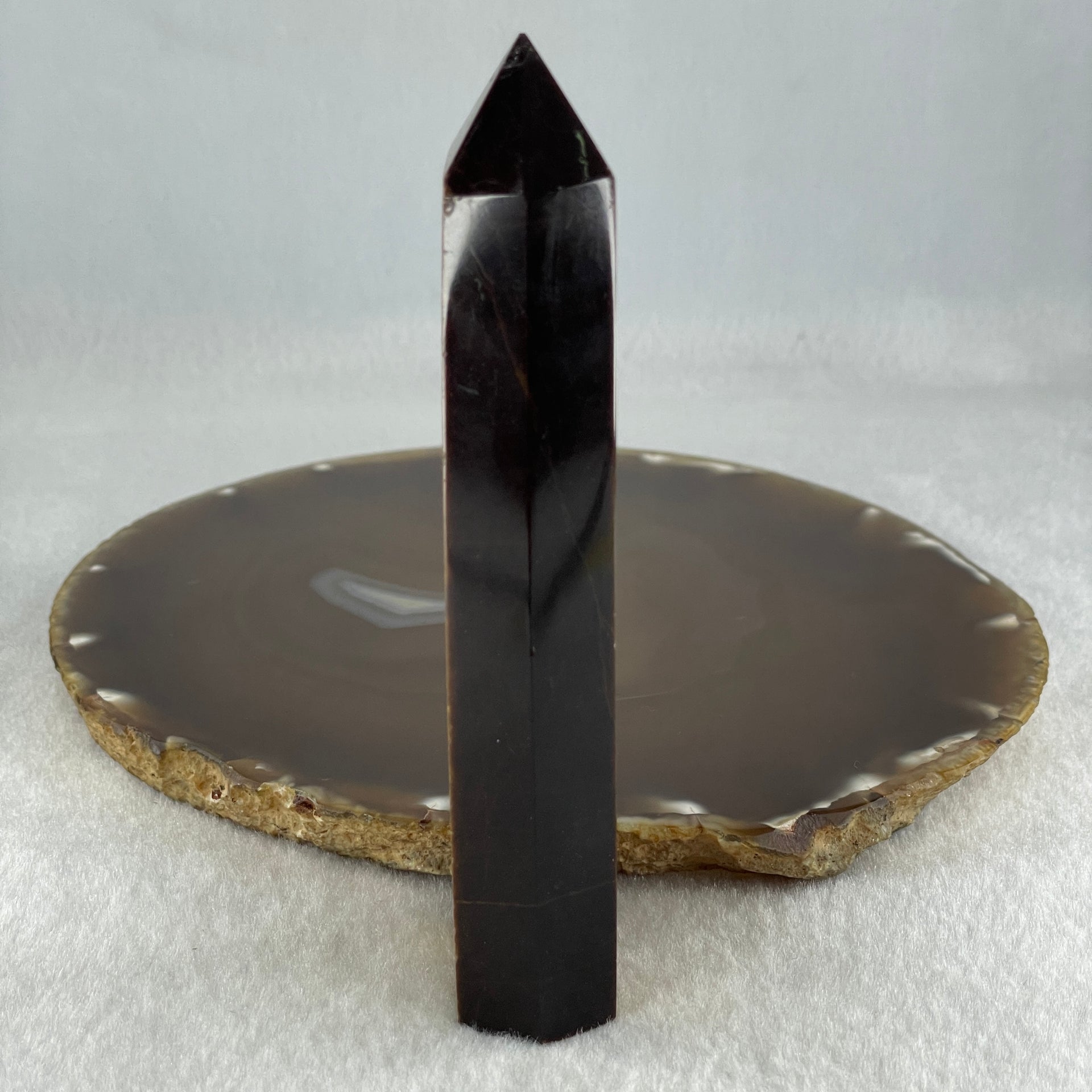 Good Grade Natural Yellow Tiger Eye Quartz Tower Display 142.38g 32.3 by 19.3 by 117.2mm - Huangs Jadeite and Jewelry Pte Ltd