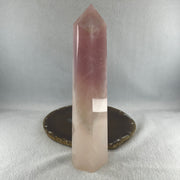 Natural Rose Quartz Tower Display 726.4g 49.5 by 41.2 by 205.0mm - Huangs Jadeite and Jewelry Pte Ltd