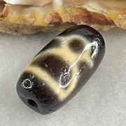 Natural Powerful Tibetan Old Oily Agate 2 Cai Shen Dzi Bead Heavenly Master (Tian Zhu) 3.32g 19.2 by 10.5mm - Huangs Jadeite and Jewelry Pte Ltd