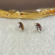 Good Grade Natural Auralite 23 S925 Silver Earrings 1.92g 8.9 by 6.9 by 4.0mm - Huangs Jadeite and Jewelry Pte Ltd