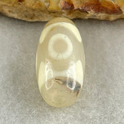 Natural Powerful Tibetan Old Oily Agate 3 Eyes Dzi Bead Heavenly Master (Tian Zhu) 三眼天诛 2.91g 20.1 by 10.1mm - Huangs Jadeite and Jewelry Pte Ltd