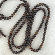 Natural Vietnam Agarwood Beads Necklace 16.75g 76cm 5.7mm 148 Beads - Huangs Jadeite and Jewelry Pte Ltd