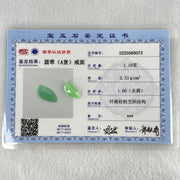Type A Green Jadeite Stone For Setting 1.19g 16.2 by 8.3 by 5.0mm - Huangs Jadeite and Jewelry Pte Ltd