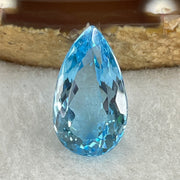 Natural Sky Blue Topaz Teardrop Shape 8.72ct 16.4 by 9.4 by 6.9mm - Huangs Jadeite and Jewelry Pte Ltd