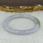 Type A Lavender with Green Patch Jadeite Bangle 15.28g Internal Diameter 42.7mm 5.7 by 6.3mm - Huangs Jadeite and Jewelry Pte Ltd