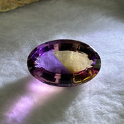 Natural Faceted Ametrine Oval Shape 24.42ct 23.2 by 15.1 by 10.9mm - Huangs Jadeite and Jewelry Pte Ltd
