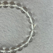 Natural Clear Quartz Bracelet 天然白水晶手链 18.92g 16.5cm 8.4mm 24 Beads - Huangs Jadeite and Jewelry Pte Ltd
