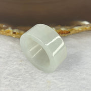 Type A Faint Green Jadeite Thumb Ring 12.63g 20.4 by 12.0 by 4.4mm US10.5 HK23.5 - Huangs Jadeite and Jewelry Pte Ltd