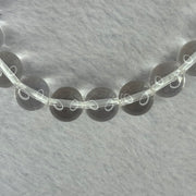 Natural Clear Quartz Bracelet 天然白水晶手链 30.43g 17cm 10.6mm 19 Beads - Huangs Jadeite and Jewelry Pte Ltd
