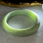 Type A Light Green Jadeite Bangle Internal Diameter 52.6mm 48.95g 12.3 by 8.3mm (Close to Perfect) - Huangs Jadeite and Jewelry Pte Ltd
