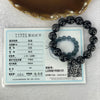 Natural Black Rutilated Quartz Beads Bracelet 54.62g 14.0mm 15 Beads - Huangs Jadeite and Jewelry Pte Ltd