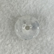 Type A Semi Icy Light Lavender With Wuji Grey Spots Jadeite Ping An Kou Charm/Pendant 2.80g 15.6 by 5.5mm - Huangs Jadeite and Jewelry Pte Ltd