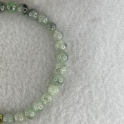 Natural Type A Semi Icy Light Green & Wuji Piao Hua Jadeite Beads Bracelet |(10.15g | 15.5cm | 5.8mm x 32 Beads | Heart, Root & Throat Chakra Synergy, "Wuji" Spatial Shield & Feng Shui Serenity Anchor) - Huangs Jadeite and Jewelry Pte Ltd