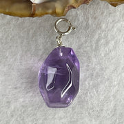 Natural Amethyst Pebble Pendant 2.91g 16.5 by 11.3mm - Huangs Jadeite and Jewelry Pte Ltd