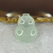 Type A Icy Faint Sky Blue Jadeite Hulu Setting stone 4.48g 23.5 by 18.4 by 5.9mm - Huangs Jadeite and Jewelry Pte Ltd