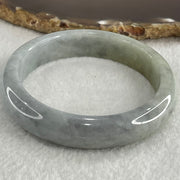 Type A Light Blueish Green with Brownish Yellow Patch Jadeite Bangle 59.53g Internal Diameter 57.4mm 13.4 by 8.3mm (Close to Perfect) - Huangs Jadeite and Jewelry Pte Ltd