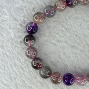 Natural Super 7 Crystal Bracelet 20.23g 8.8 mm 23 Beads - Huangs Jadeite and Jewelry Pte Ltd