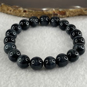 Natural Blue Tiger Eye Quartz Beads Bracelet 25.80g 15.5cm 10.1mm 19 Beads - Huangs Jadeite and Jewelry Pte Ltd