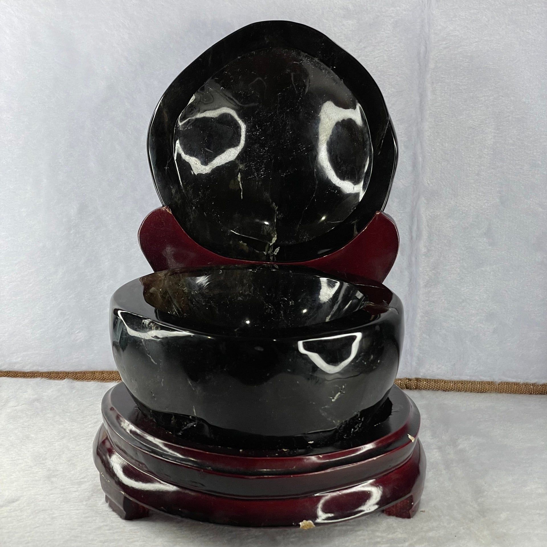 Natural Smoky Quartz Wealth Pot 4,091.6g 225.0 by 240.0 by  175.0 mm - Huangs Jadeite and Jewelry Pte Ltd