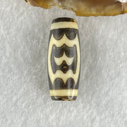 Natural Powerful Tibetan Old Oily Agate Double Garuda Dzi Bead Heavenly Master (Tian Zhu) 5.85g 28.2 by 11.5mm - Huangs Jadeite and Jewelry Pte Ltd