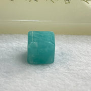 Blueish Green Aventurine Block For Bracelet or Necklace 3.11g 11.3 by 11.1mm - Huangs Jadeite and Jewelry Pte Ltd