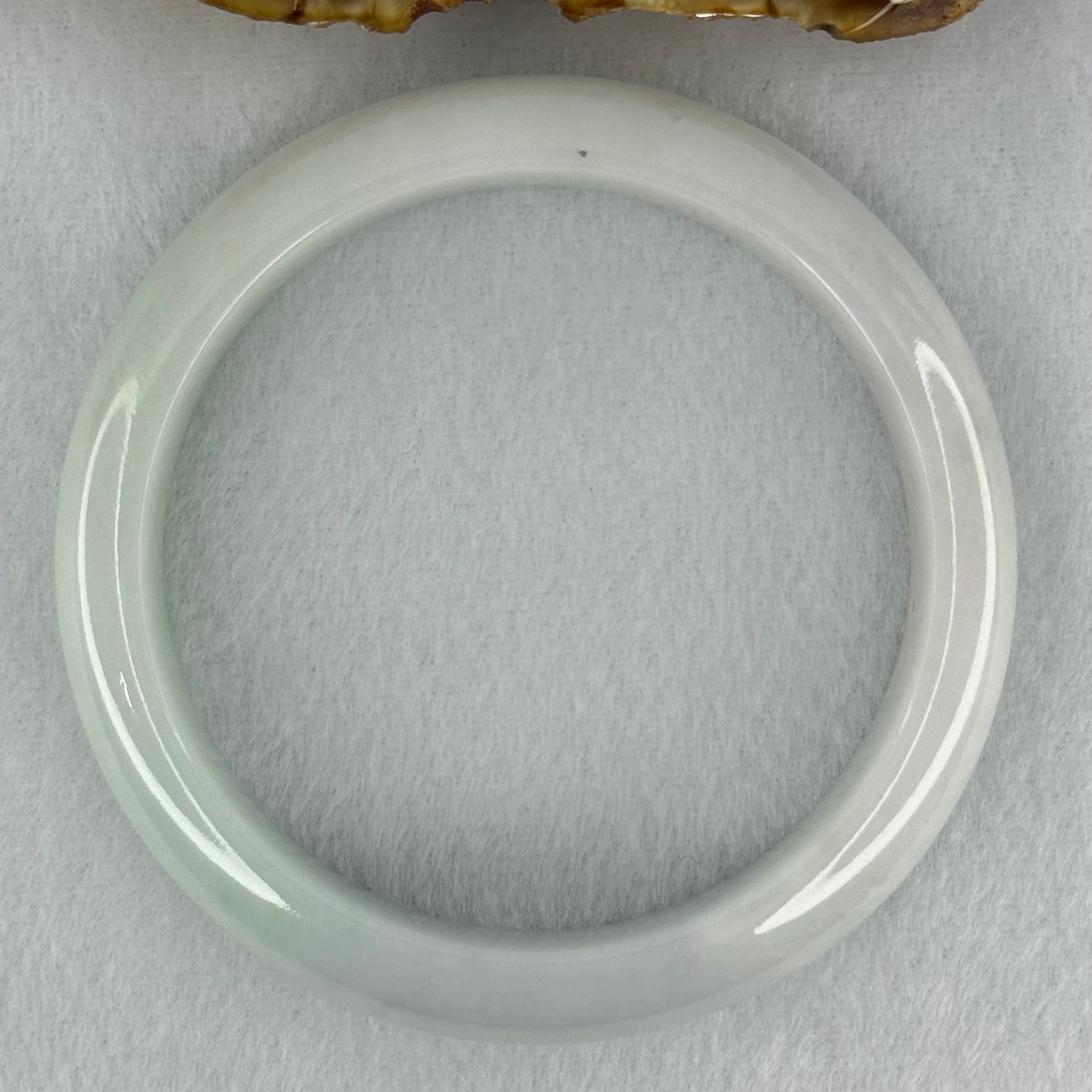 Type A Faint Lavender and Faint Green Jadeite Bangle Internal Diameter 58.5mm 58.12g 12.7 by 8.4mm (Internal Line) - Huangs Jadeite and Jewelry Pte Ltd