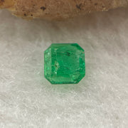 Natural Colombia Vivid Green Emerald (Beryl) Cut-Cornered Square Step cut 0.41ct 4.8 by 4.8 by 2.4mm - Huangs Jadeite and Jewelry Pte Ltd