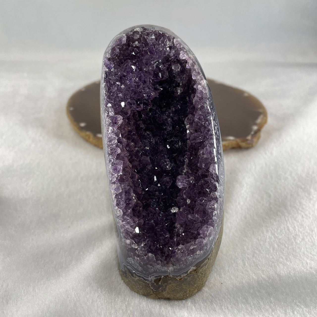 Natural Amethyst Rough Irregular Shaped  Display 633.7g 53.2 by 98.1 by 94.2mm - Huangs Jadeite and Jewelry Pte Ltd