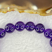 Very Good Grade Natural Amethyst Bracelet 24.97g 16cm 9.9mm 20 Beads - Huangs Jadeite and Jewelry Pte Ltd