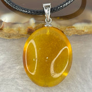 Natural Yellow Amber in String Necklace 3.60g 20.3 by 16.7 by 10.8mm - Huangs Jadeite and Jewelry Pte Ltd