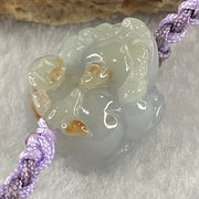 Type A Lavender with Reddish Brown Spots Jadeite Male Pixiu String Bracelet 6.38g 15cm 17.7 by 14.4 by 10.6mm - Huangs Jadeite and Jewelry Pte Ltd
