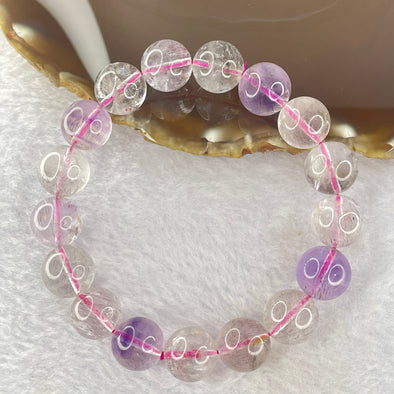 Natural super 7 Crystal Bracelet 48.02g 13.0mm 17beads - Huangs Jadeite and Jewelry Pte Ltd
