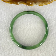 Type A Green Jadeite Baby Bangle Internal Diameter 44.5mm 14.69g 7.3 by 4.9mm (Internal Lines) - Huangs Jadeite and Jewelry Pte Ltd